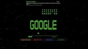 Google Space Invaders